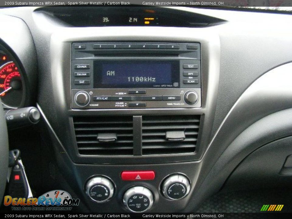 2009 Subaru Impreza WRX Sedan Spark Silver Metallic / Carbon Black Photo #18