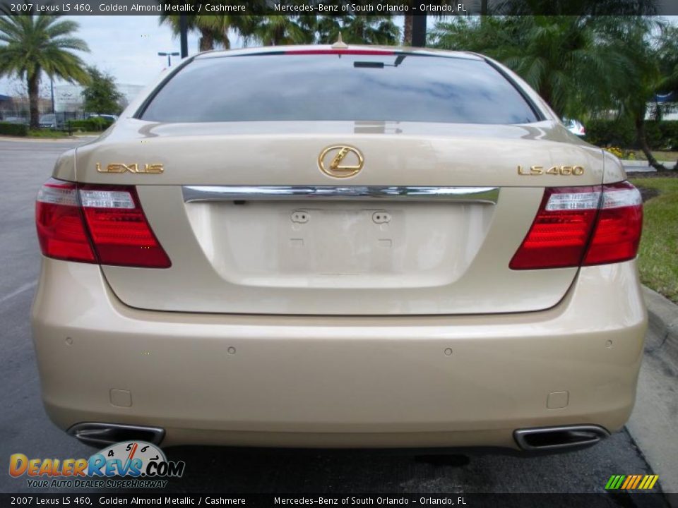 2007 Lexus LS 460 Golden Almond Metallic / Cashmere Photo #7
