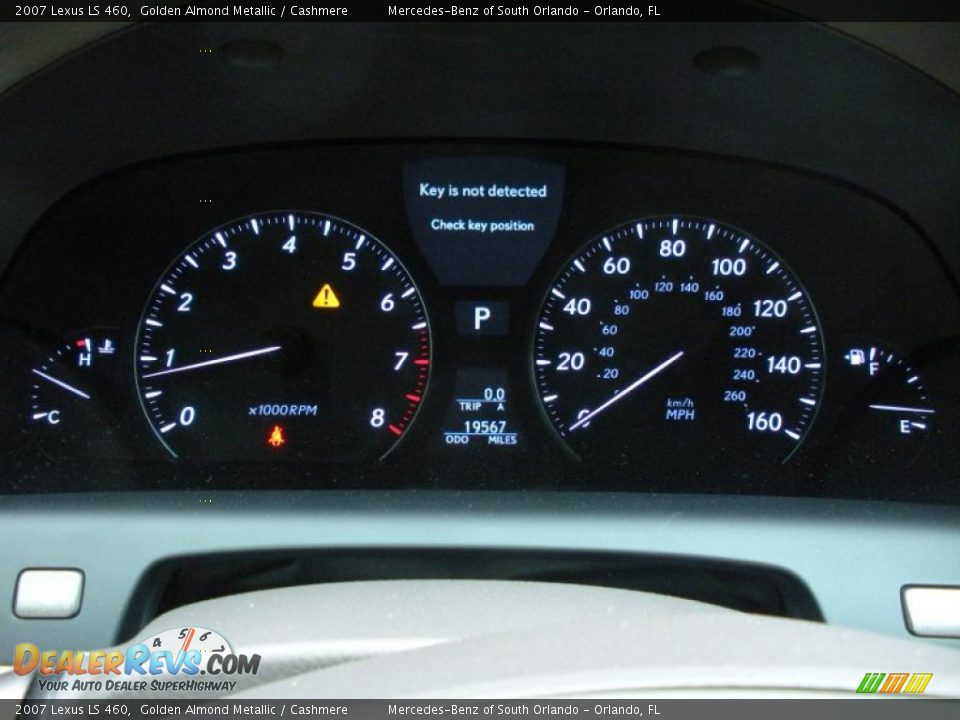 2007 Lexus LS 460 Golden Almond Metallic / Cashmere Photo #20