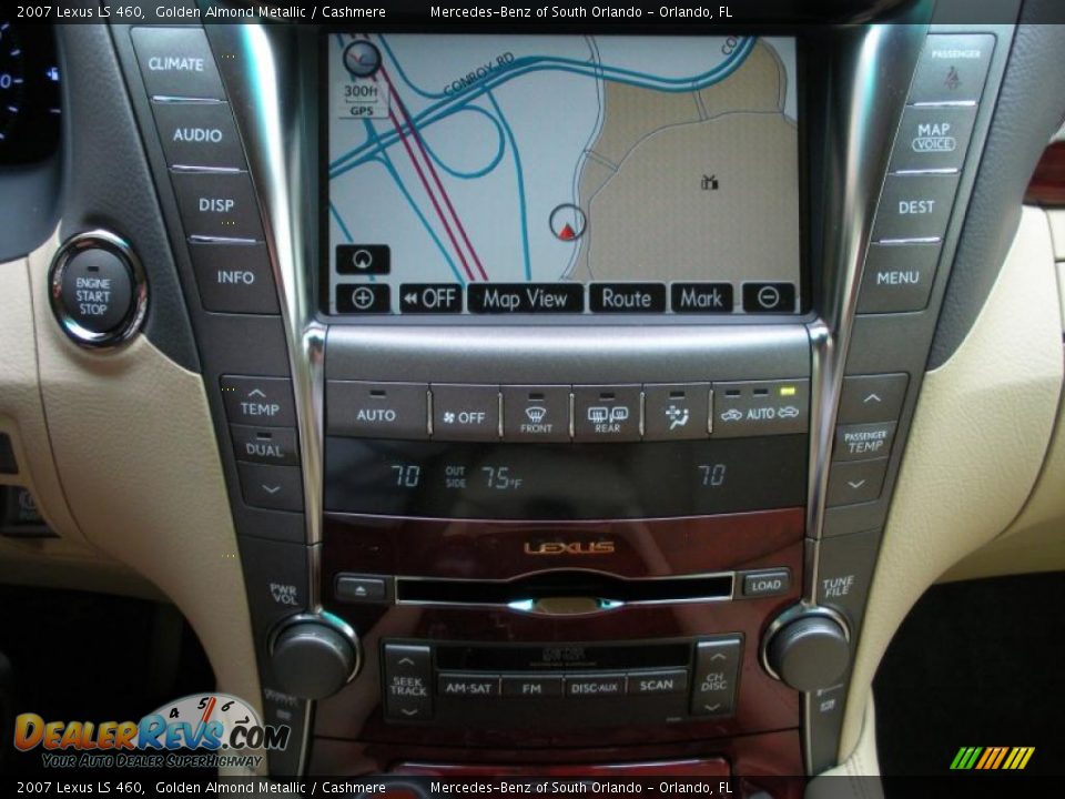2007 Lexus LS 460 Golden Almond Metallic / Cashmere Photo #22