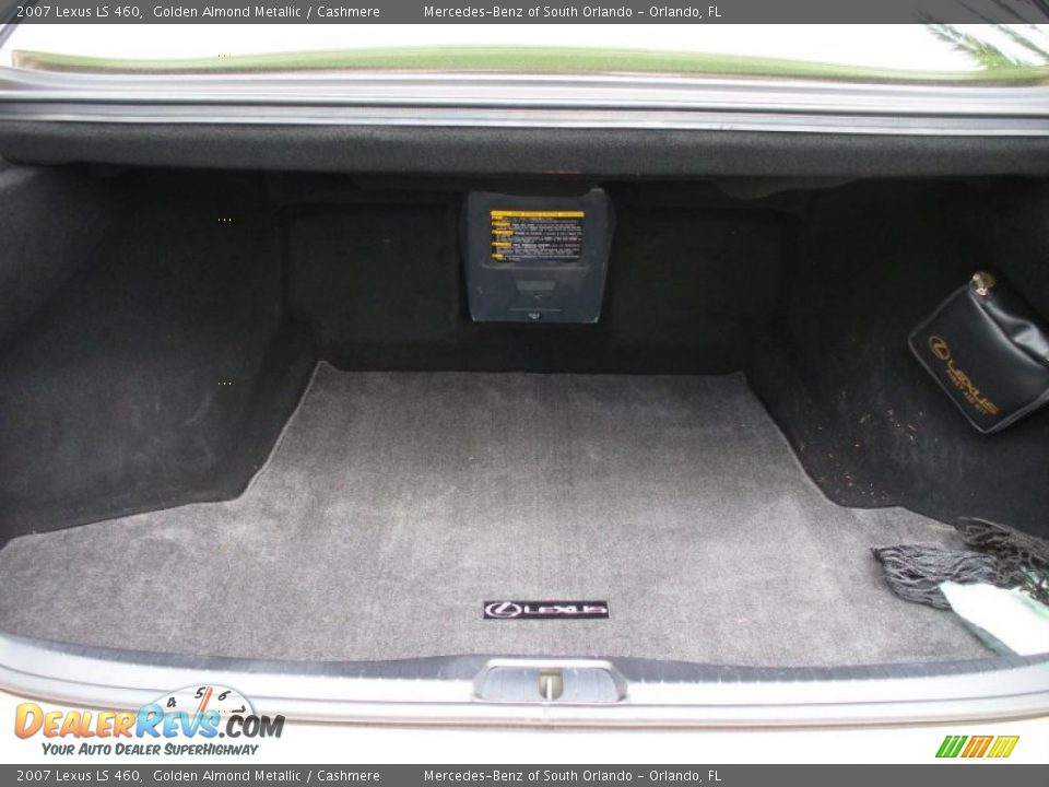 2007 Lexus LS 460 Golden Almond Metallic / Cashmere Photo #24