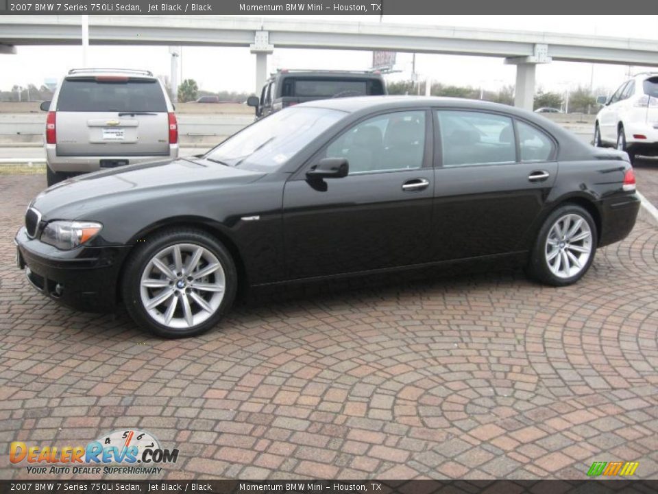 2007 BMW 7 Series 750Li Sedan Jet Black / Black Photo #3
