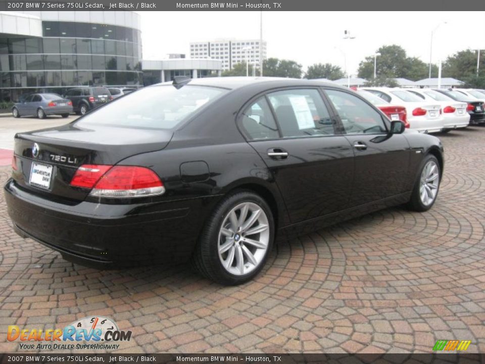 2007 BMW 7 Series 750Li Sedan Jet Black / Black Photo #7