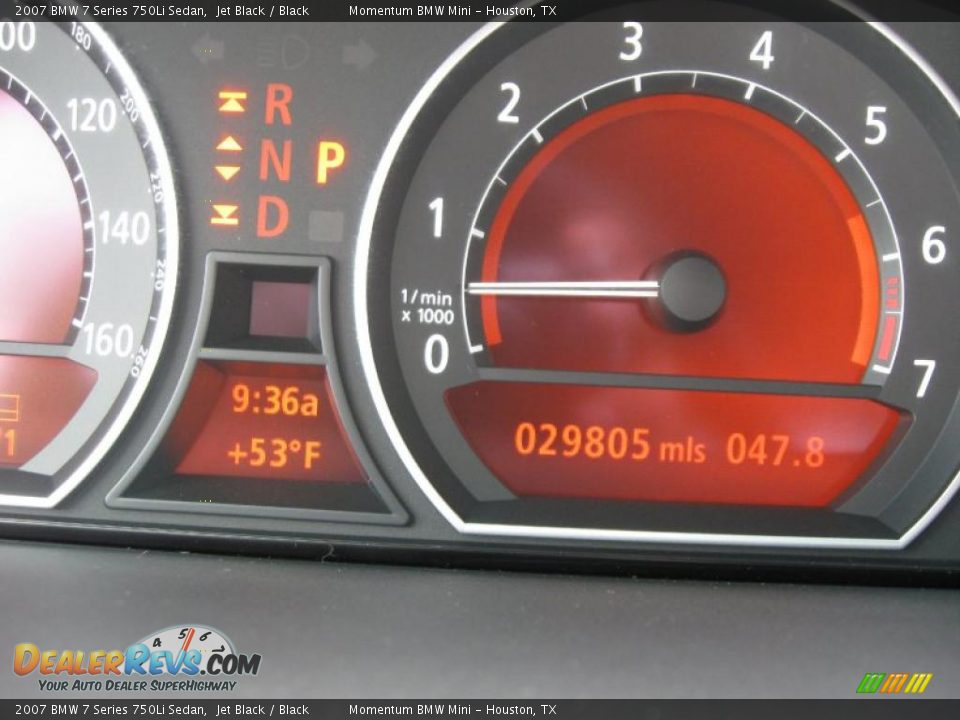 2007 BMW 7 Series 750Li Sedan Jet Black / Black Photo #15