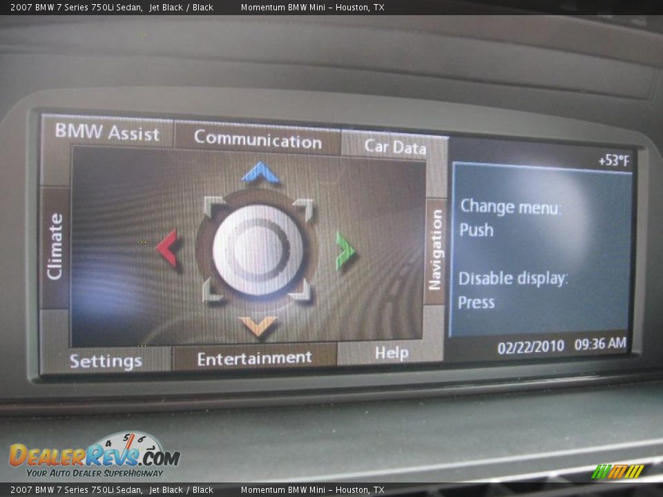 2007 BMW 7 Series 750Li Sedan Jet Black / Black Photo #16