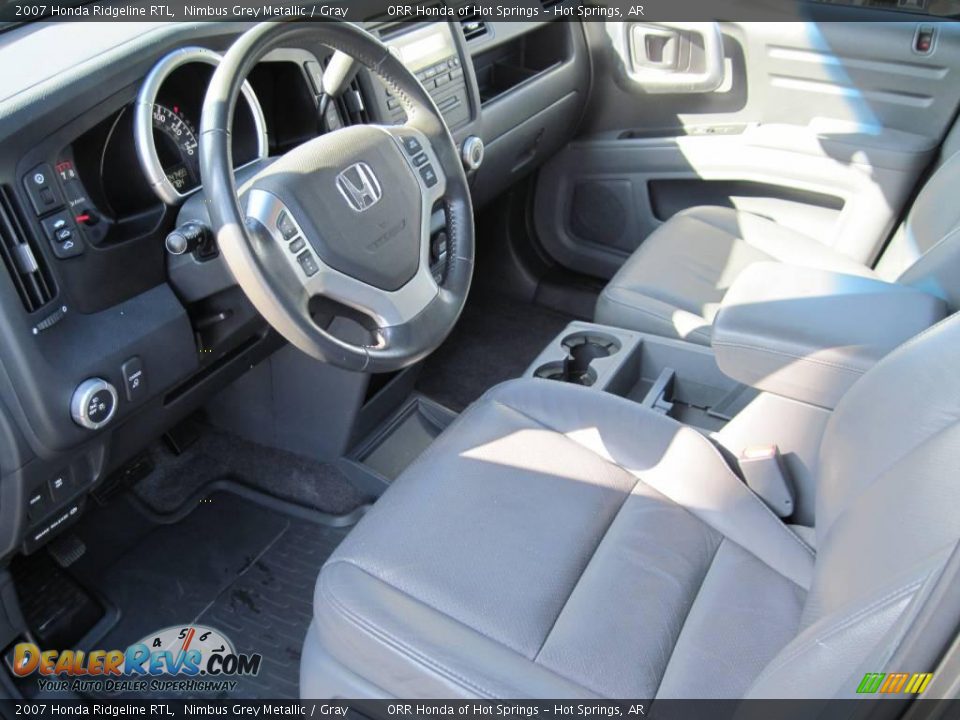 2007 Honda Ridgeline RTL Nimbus Grey Metallic / Gray Photo #13