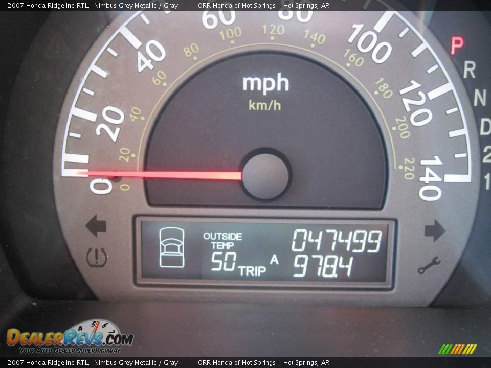 2007 Honda Ridgeline RTL Nimbus Grey Metallic / Gray Photo #19