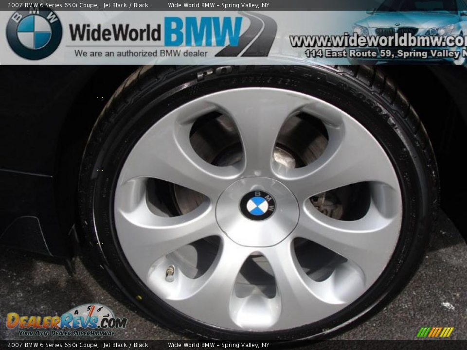 2007 BMW 6 Series 650i Coupe Jet Black / Black Photo #6