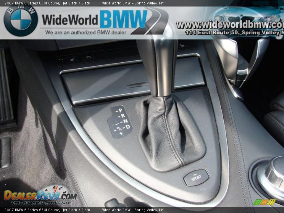 2007 BMW 6 Series 650i Coupe Jet Black / Black Photo #13
