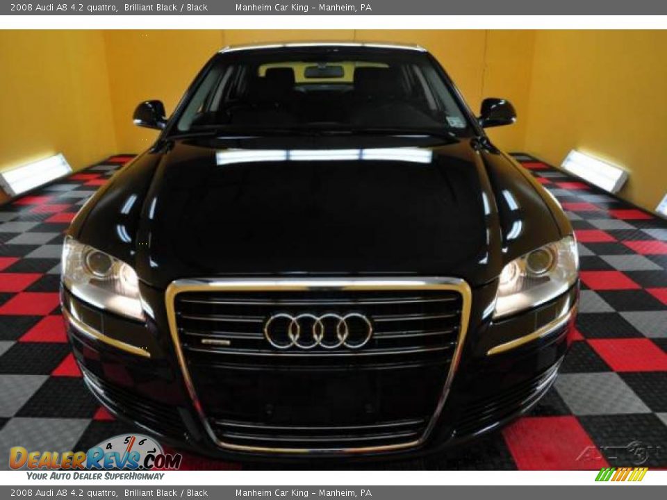 2008 Audi A8 4.2 quattro Brilliant Black / Black Photo #2