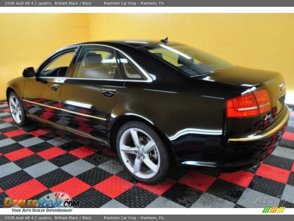 2008 Audi A8 4.2 quattro Brilliant Black / Black Photo #4