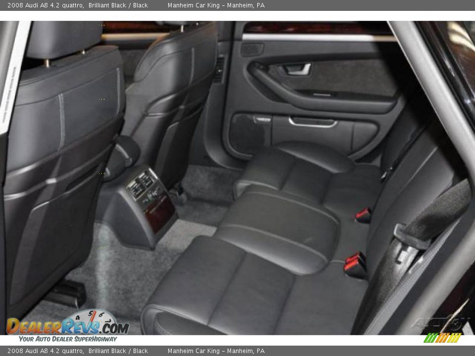 2008 Audi A8 4.2 quattro Brilliant Black / Black Photo #9
