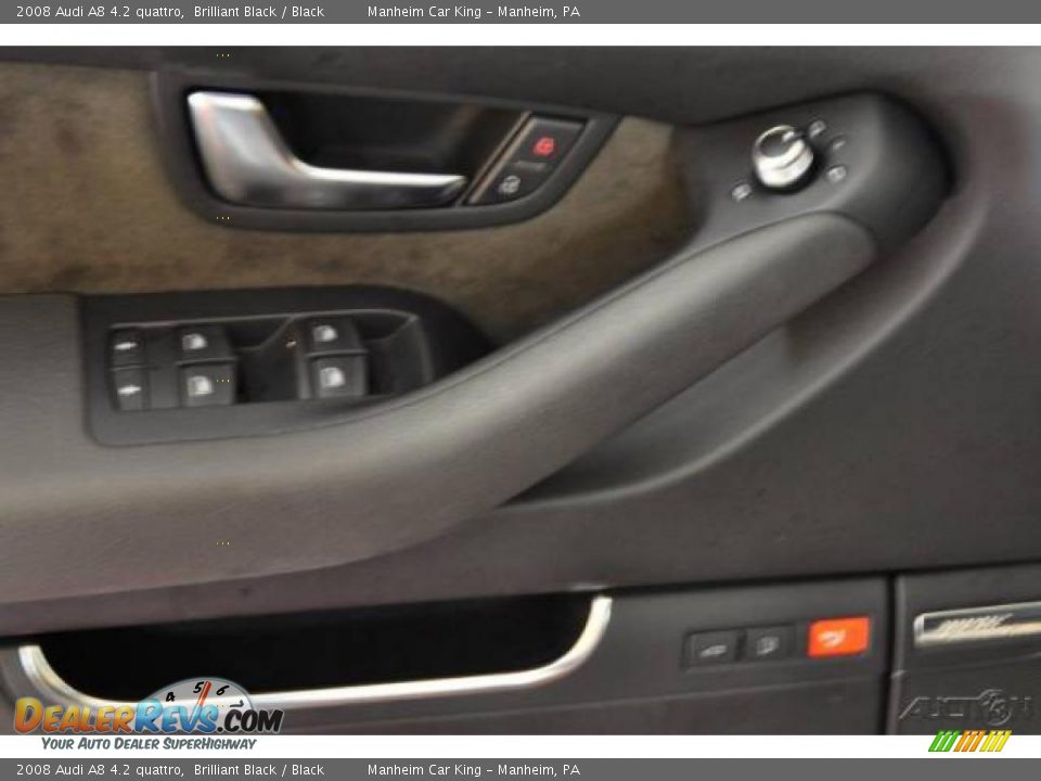 2008 Audi A8 4.2 quattro Brilliant Black / Black Photo #15