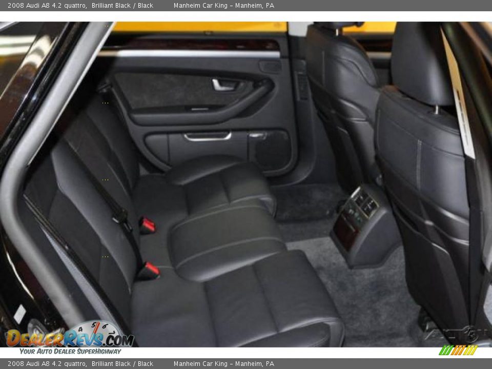 2008 Audi A8 4.2 quattro Brilliant Black / Black Photo #17