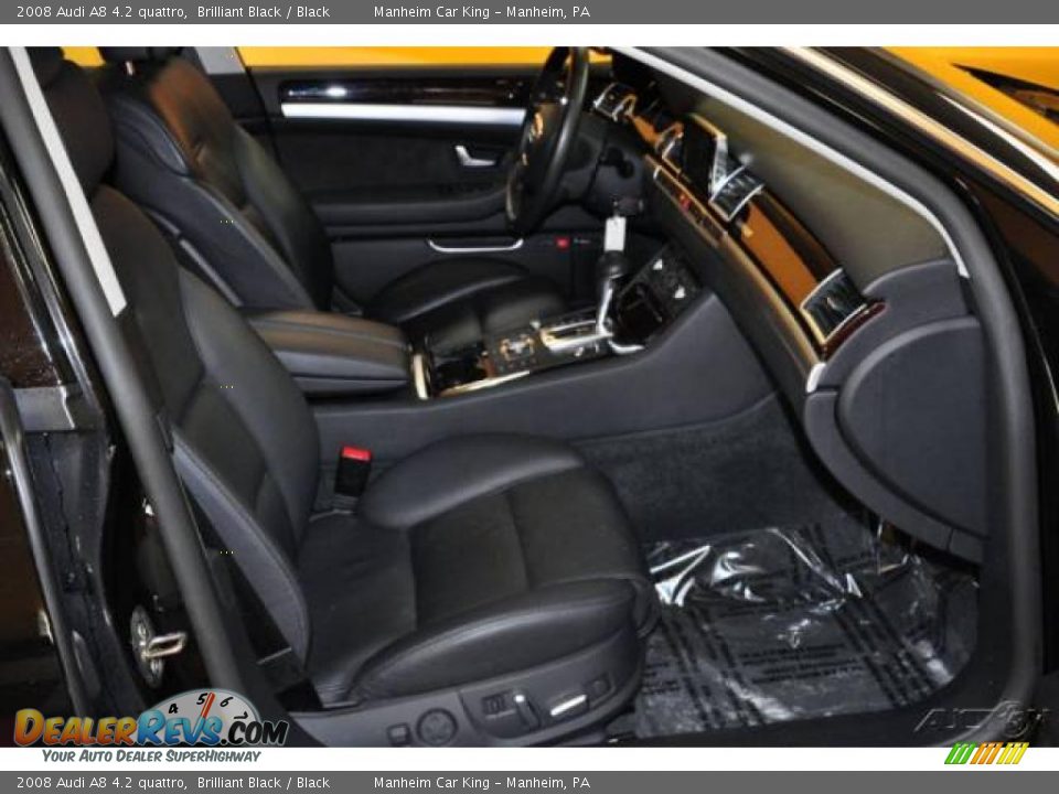 2008 Audi A8 4.2 quattro Brilliant Black / Black Photo #18