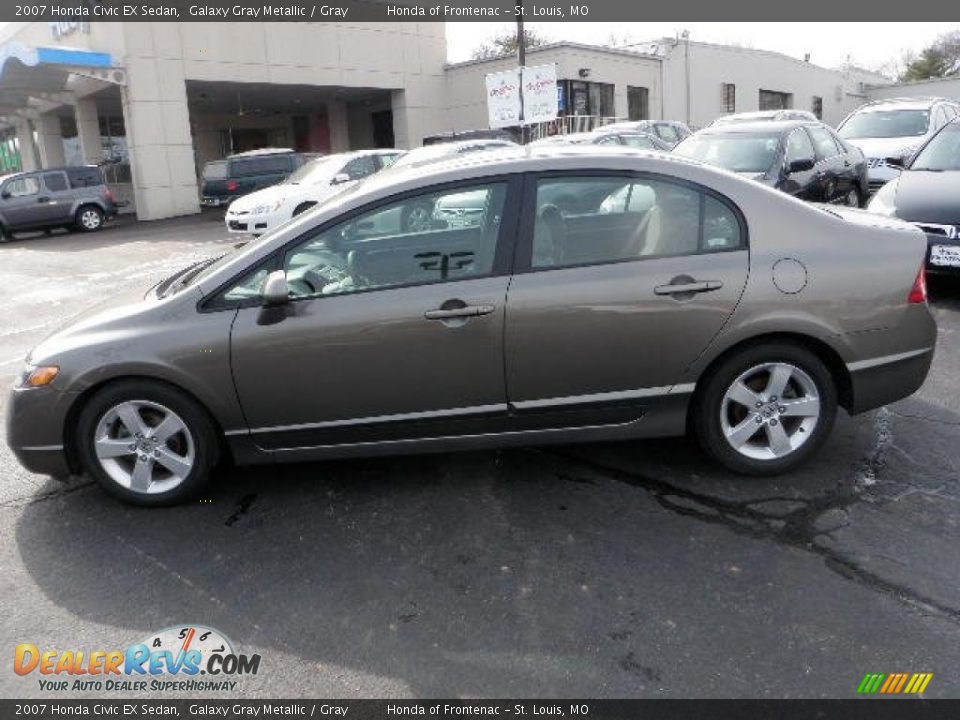 2007 Honda Civic EX Sedan Galaxy Gray Metallic / Gray Photo #1