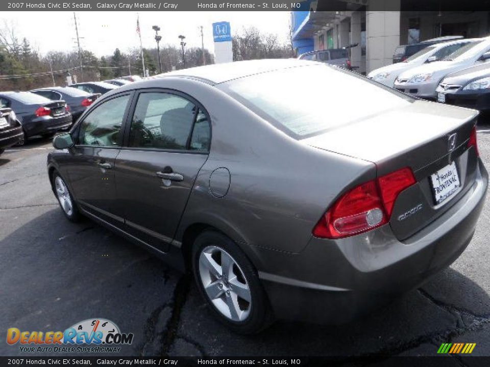 2007 Honda Civic EX Sedan Galaxy Gray Metallic / Gray Photo #2
