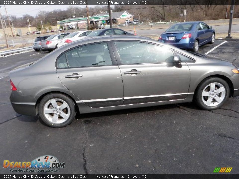 2007 Honda Civic EX Sedan Galaxy Gray Metallic / Gray Photo #5