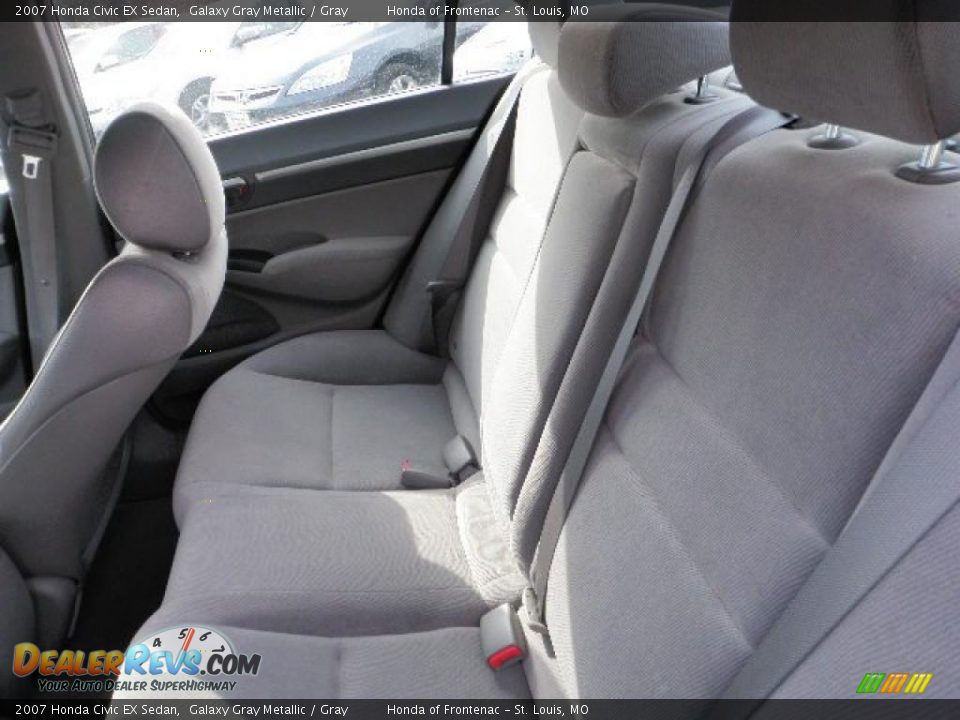 2007 Honda Civic EX Sedan Galaxy Gray Metallic / Gray Photo #9