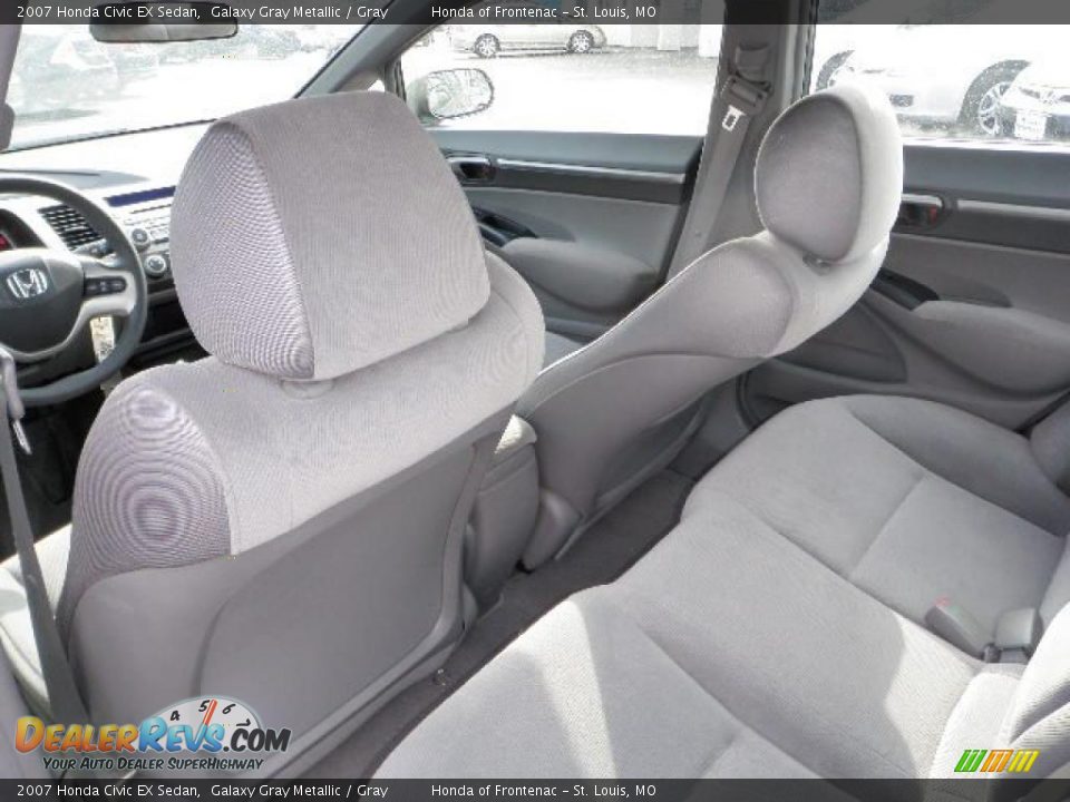 2007 Honda Civic EX Sedan Galaxy Gray Metallic / Gray Photo #10