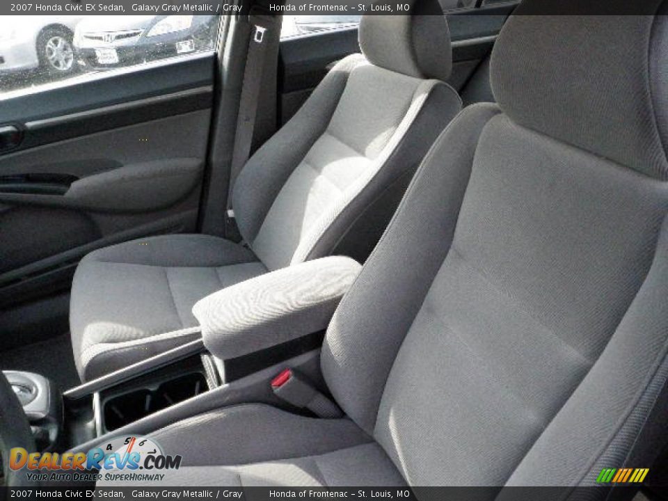 2007 Honda Civic EX Sedan Galaxy Gray Metallic / Gray Photo #11