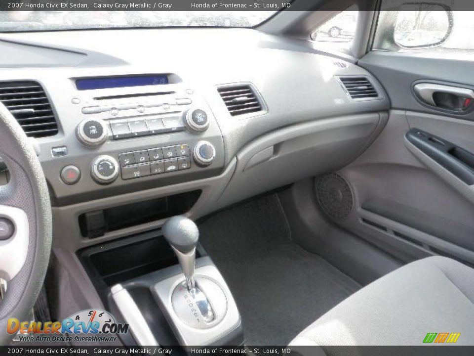 2007 Honda Civic EX Sedan Galaxy Gray Metallic / Gray Photo #14