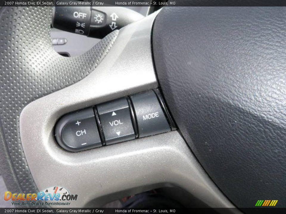 2007 Honda Civic EX Sedan Galaxy Gray Metallic / Gray Photo #16