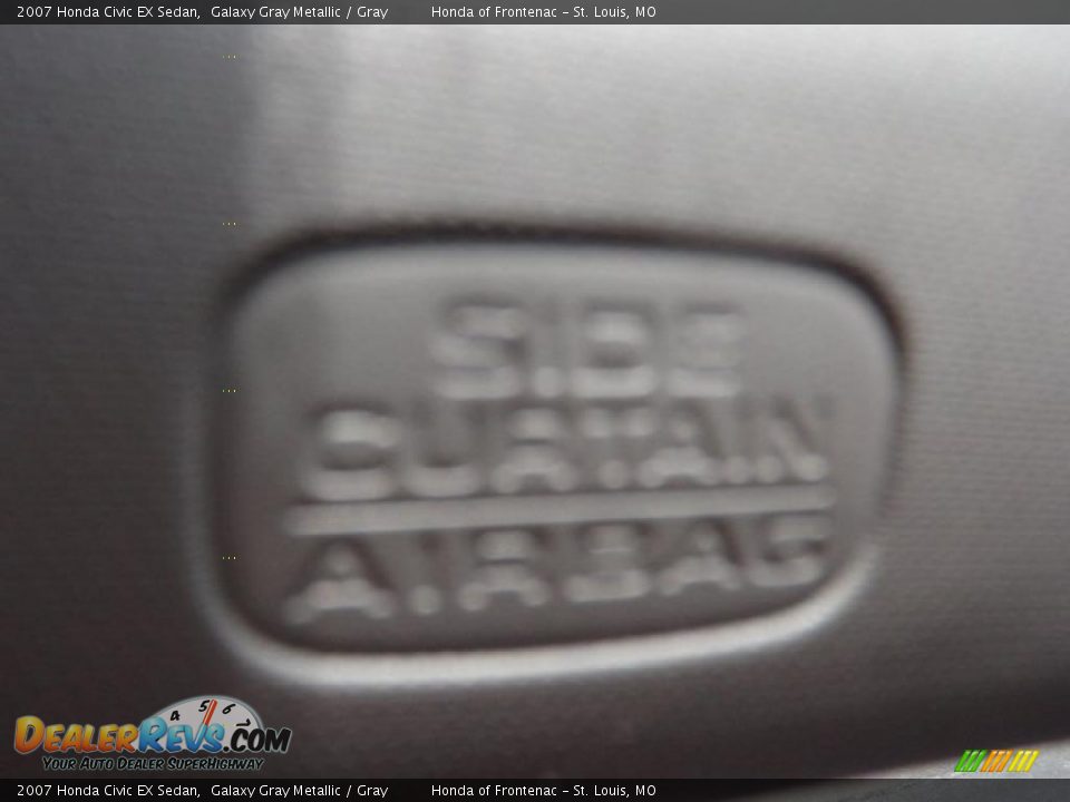 2007 Honda Civic EX Sedan Galaxy Gray Metallic / Gray Photo #17