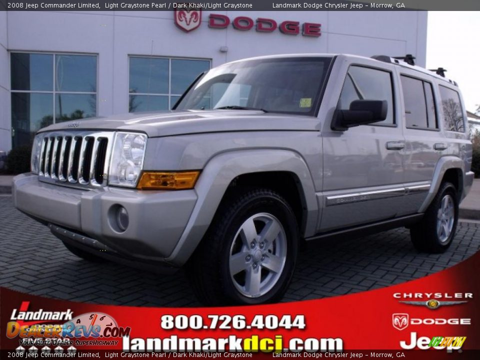 2008 Jeep Commander Limited Light Graystone Pearl / Dark Khaki/Light Graystone Photo #1