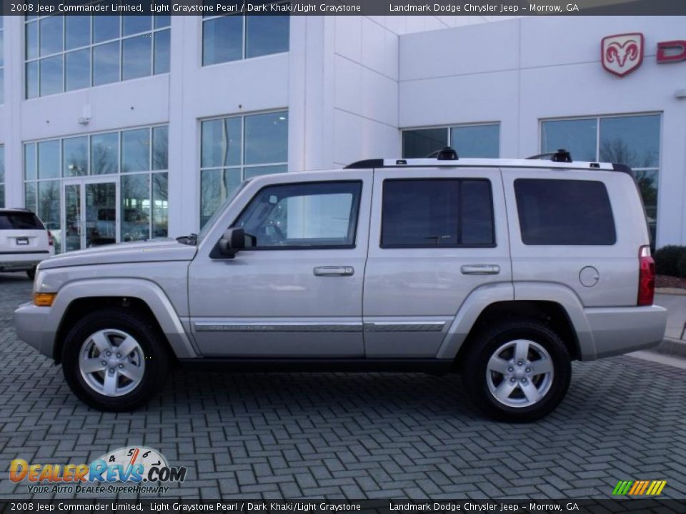 2008 Jeep Commander Limited Light Graystone Pearl / Dark Khaki/Light Graystone Photo #2