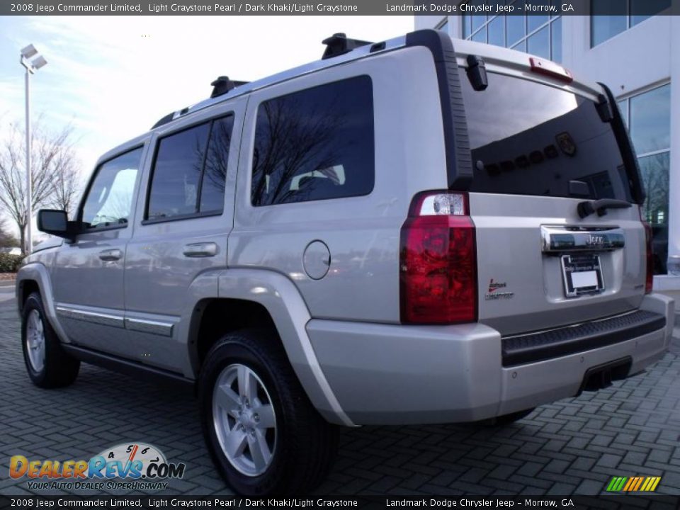 2008 Jeep Commander Limited Light Graystone Pearl / Dark Khaki/Light Graystone Photo #3