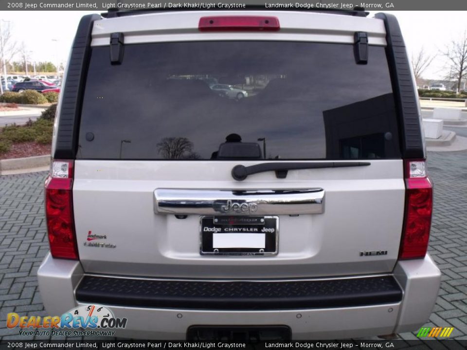 2008 Jeep Commander Limited Light Graystone Pearl / Dark Khaki/Light Graystone Photo #4