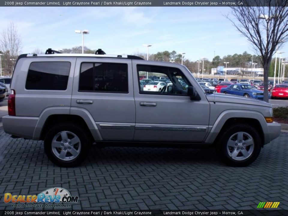 2008 Jeep Commander Limited Light Graystone Pearl / Dark Khaki/Light Graystone Photo #6