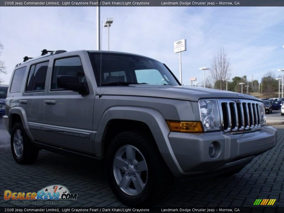2008 Jeep Commander Limited Light Graystone Pearl / Dark Khaki/Light Graystone Photo #7