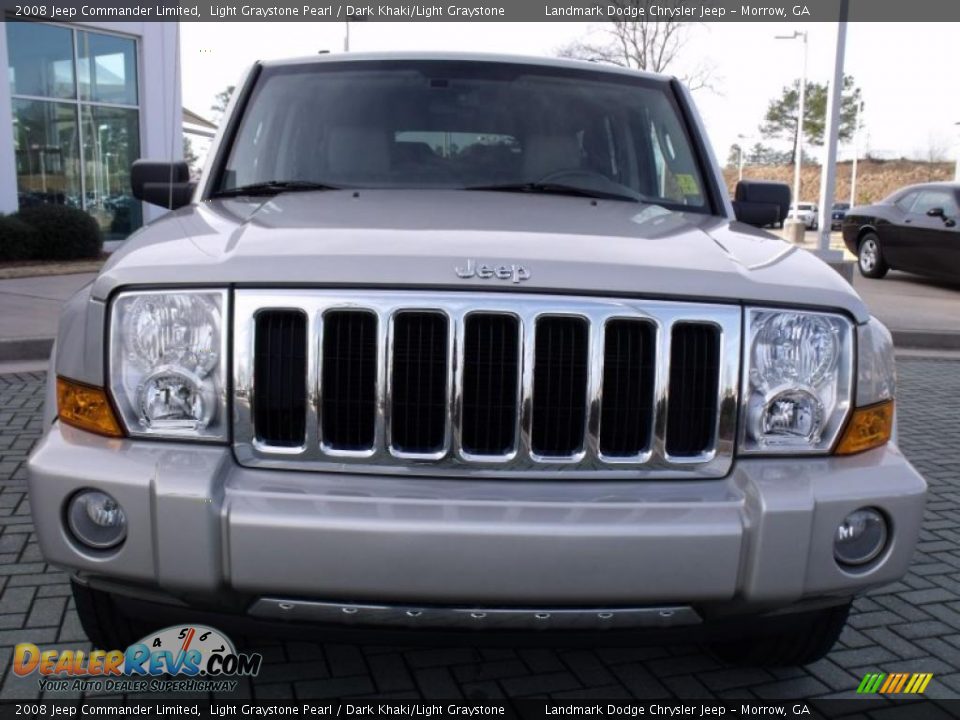 2008 Jeep Commander Limited Light Graystone Pearl / Dark Khaki/Light Graystone Photo #8