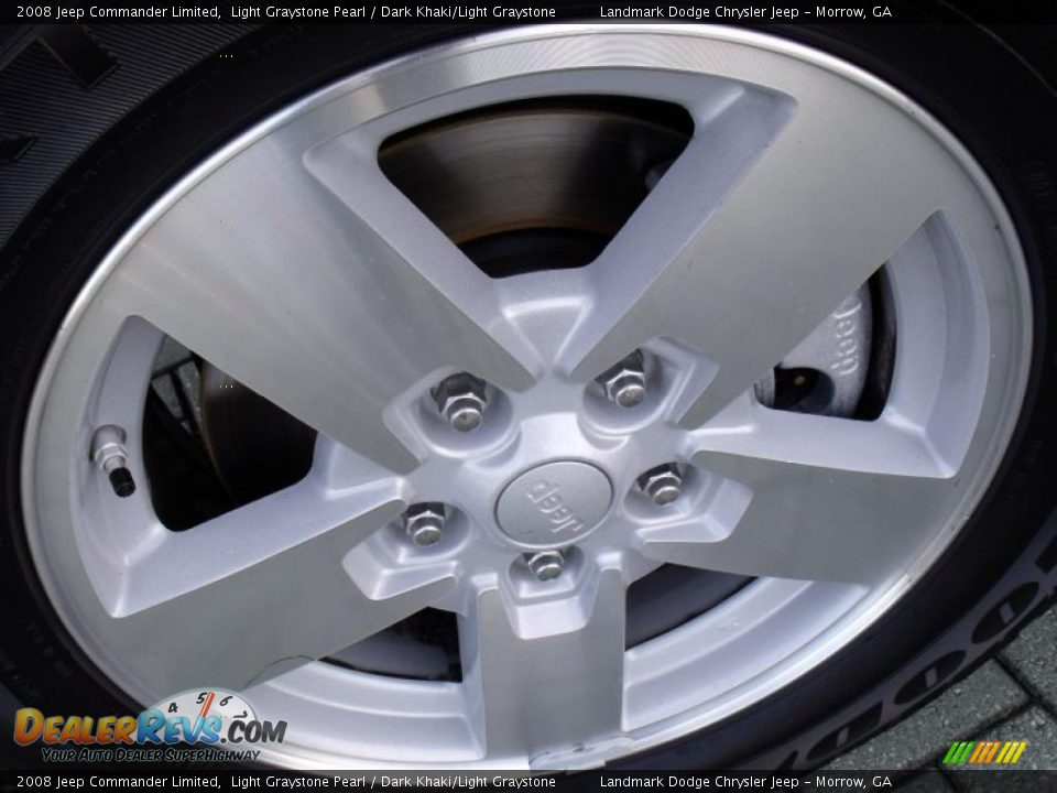 2008 Jeep Commander Limited Light Graystone Pearl / Dark Khaki/Light Graystone Photo #9