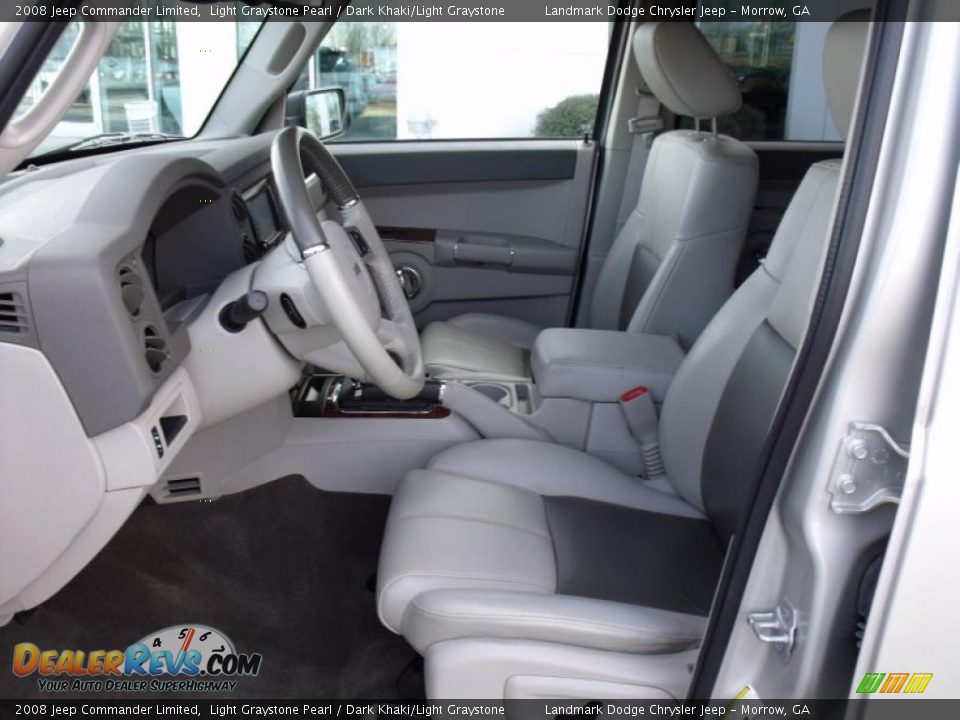 2008 Jeep Commander Limited Light Graystone Pearl / Dark Khaki/Light Graystone Photo #10