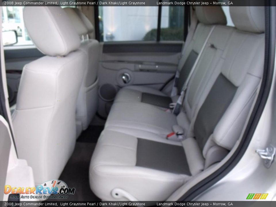 2008 Jeep Commander Limited Light Graystone Pearl / Dark Khaki/Light Graystone Photo #14