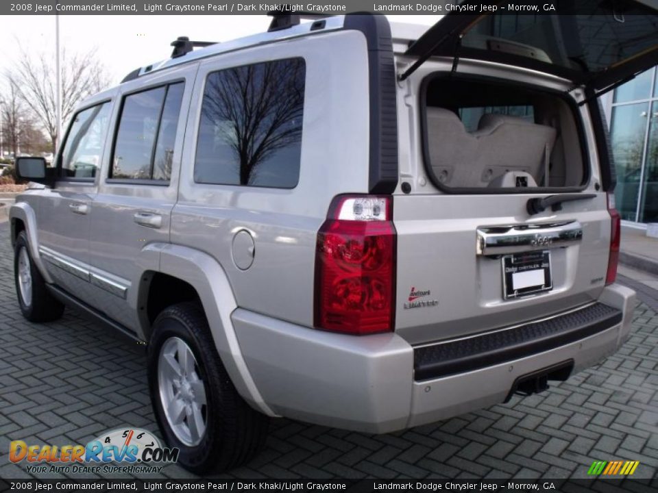 2008 Jeep Commander Limited Light Graystone Pearl / Dark Khaki/Light Graystone Photo #16