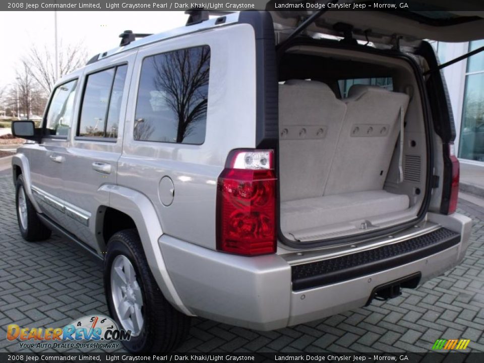 2008 Jeep Commander Limited Light Graystone Pearl / Dark Khaki/Light Graystone Photo #17