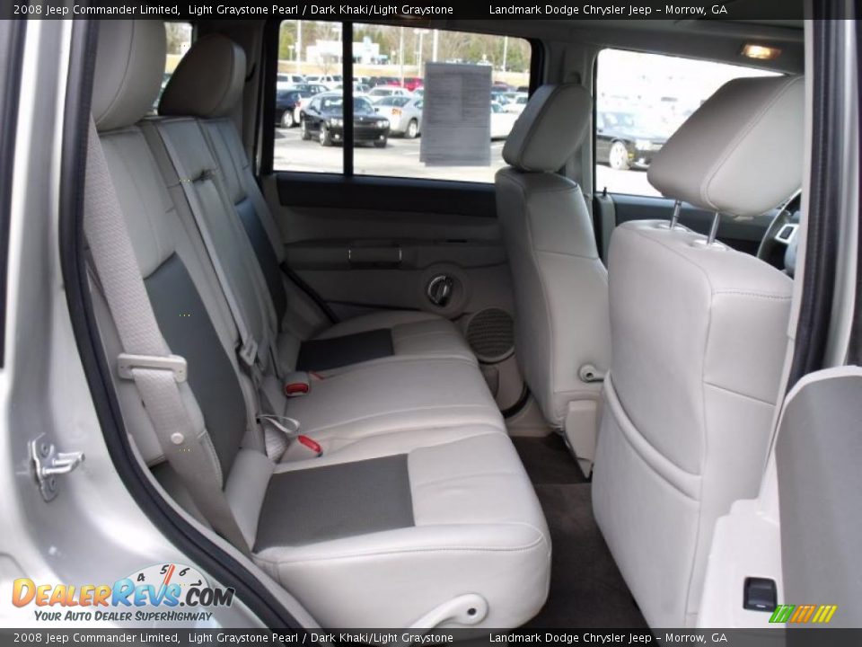 2008 Jeep Commander Limited Light Graystone Pearl / Dark Khaki/Light Graystone Photo #19