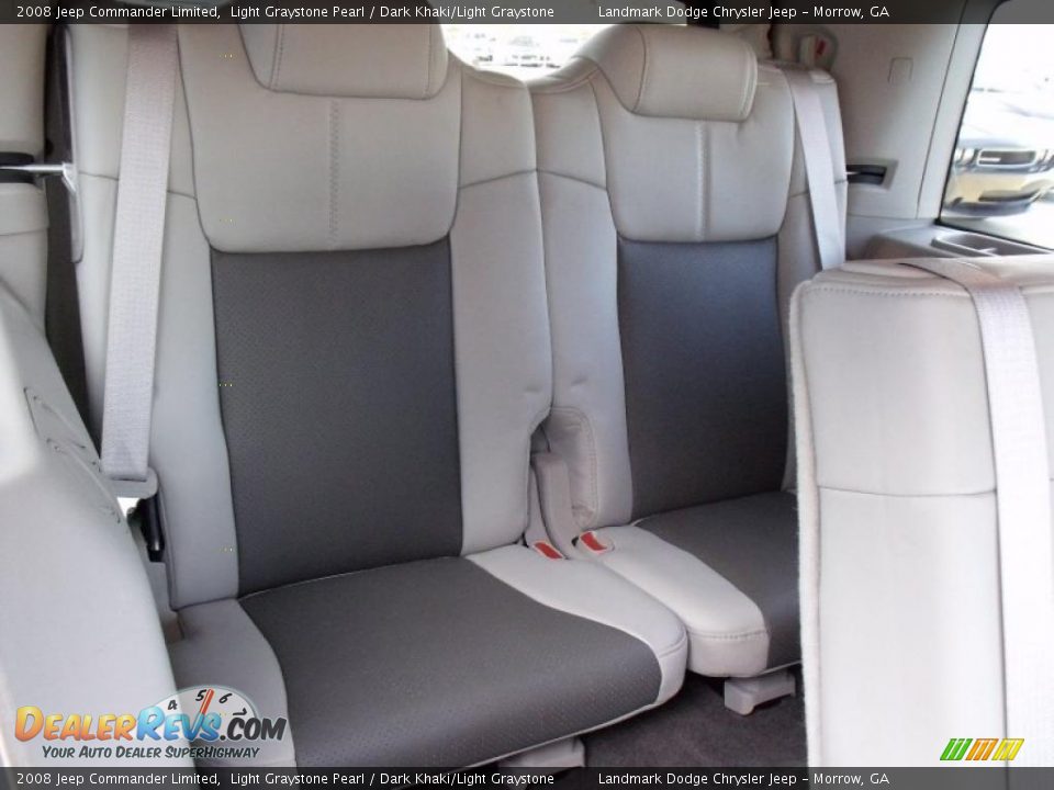 2008 Jeep Commander Limited Light Graystone Pearl / Dark Khaki/Light Graystone Photo #20