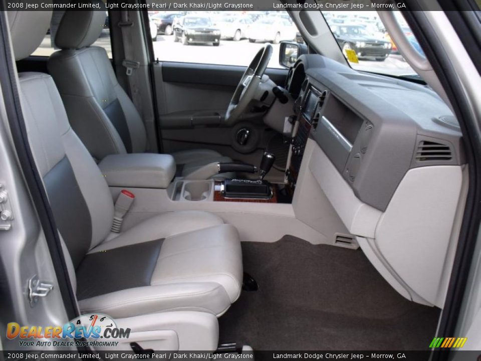 2008 Jeep Commander Limited Light Graystone Pearl / Dark Khaki/Light Graystone Photo #22