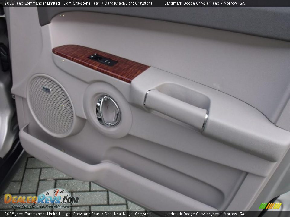2008 Jeep Commander Limited Light Graystone Pearl / Dark Khaki/Light Graystone Photo #23