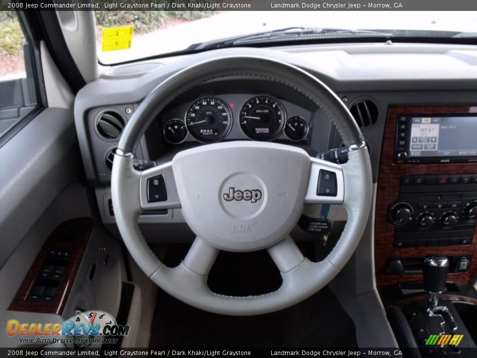 2008 Jeep Commander Limited Light Graystone Pearl / Dark Khaki/Light Graystone Photo #27