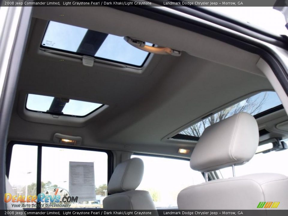2008 Jeep Commander Limited Light Graystone Pearl / Dark Khaki/Light Graystone Photo #28