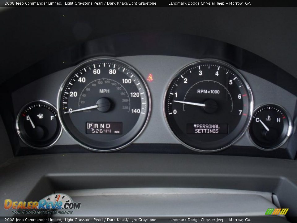 2008 Jeep Commander Limited Light Graystone Pearl / Dark Khaki/Light Graystone Photo #29