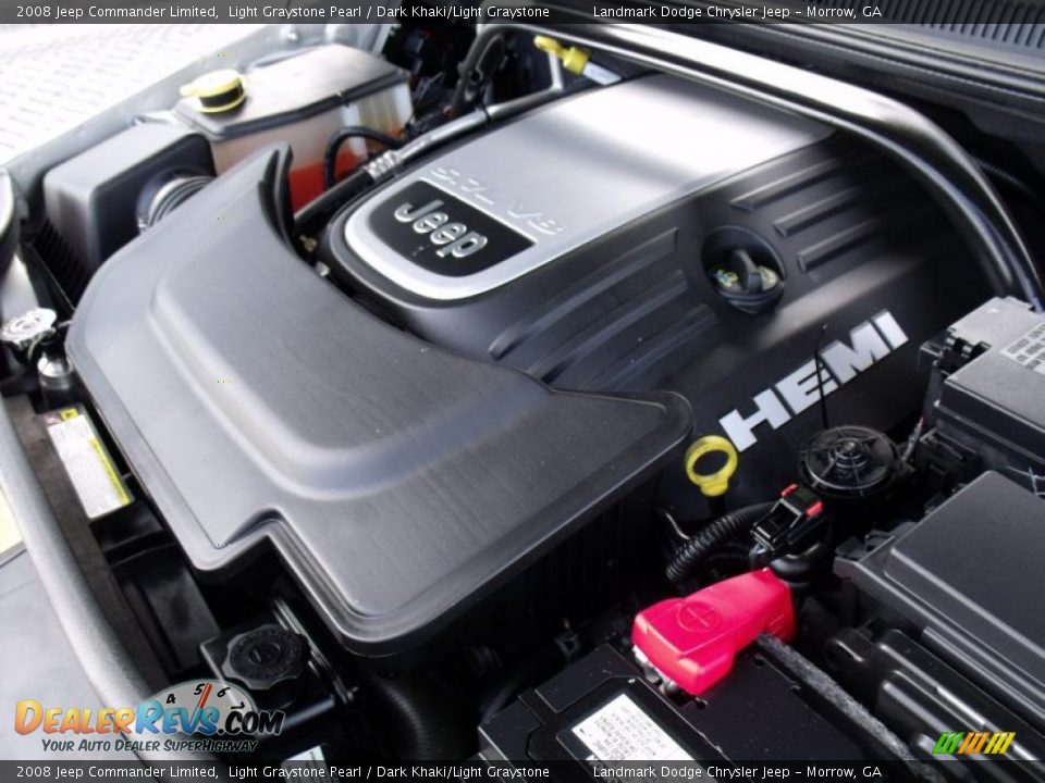 2008 Jeep Commander Limited Light Graystone Pearl / Dark Khaki/Light Graystone Photo #35