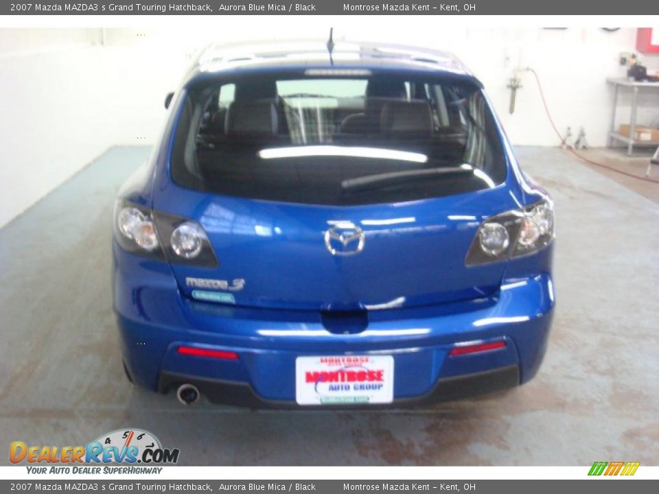 2007 Mazda MAZDA3 s Grand Touring Hatchback Aurora Blue Mica / Black Photo #7