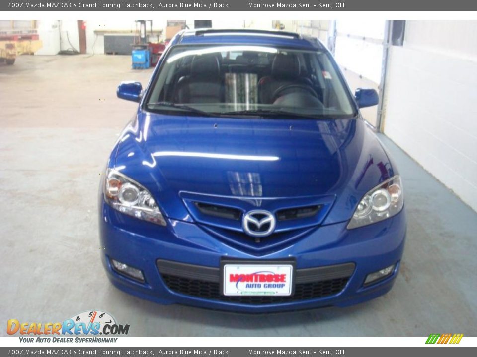 2007 Mazda MAZDA3 s Grand Touring Hatchback Aurora Blue Mica / Black Photo #8